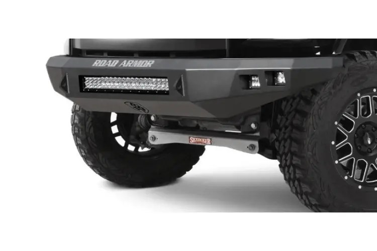 Road Armor Stealth 905R0b-Nw 2012-2015 Toyota Tacoma Front Non-Winch Bumper No Guard, Black Finish And Square Fog Light Hole 2
