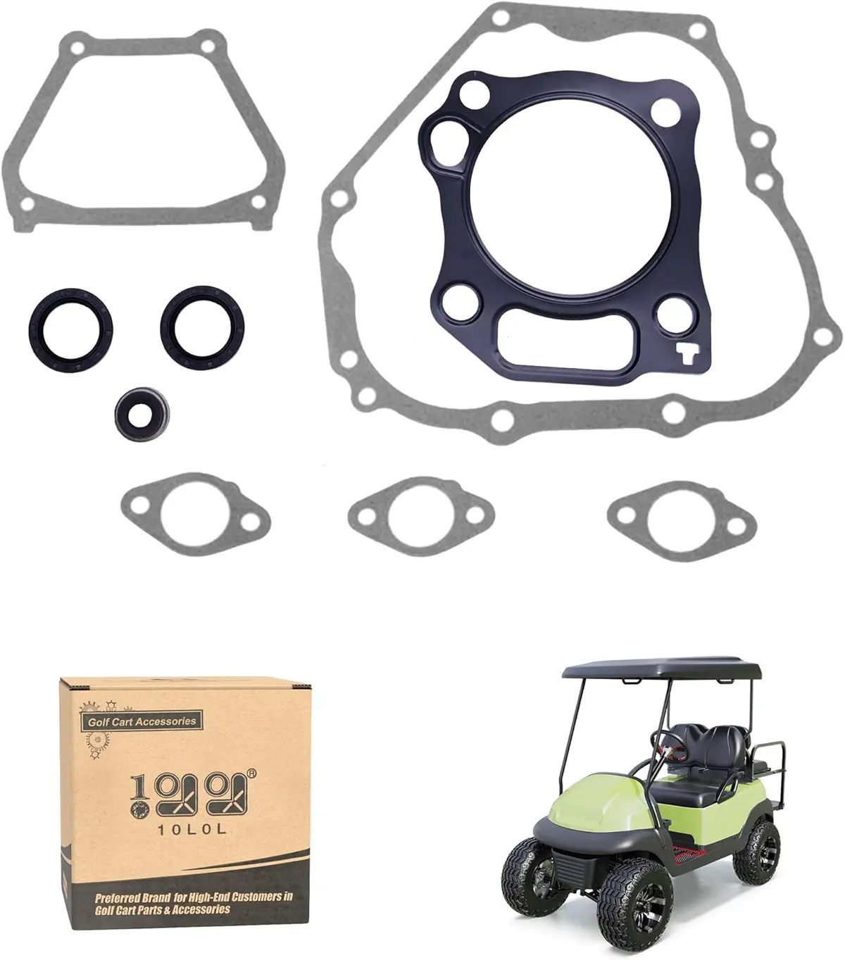 Golf Cart Engine Gasket Seal Ring Kit For Yamaha 2007-2013 - 10L0l 1
