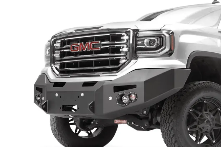 Fab Fours Gs16-F3951-1 Gmc Sierra 1500 2016-2018 Premium Front Bumper Sensor Winch Ready No Guard 1