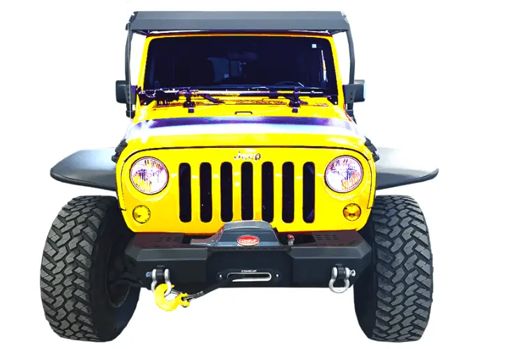 Warrior 6567 Jeep Wrangler Jk 2007-2018 Mod Series Front Bumper Stubby 1