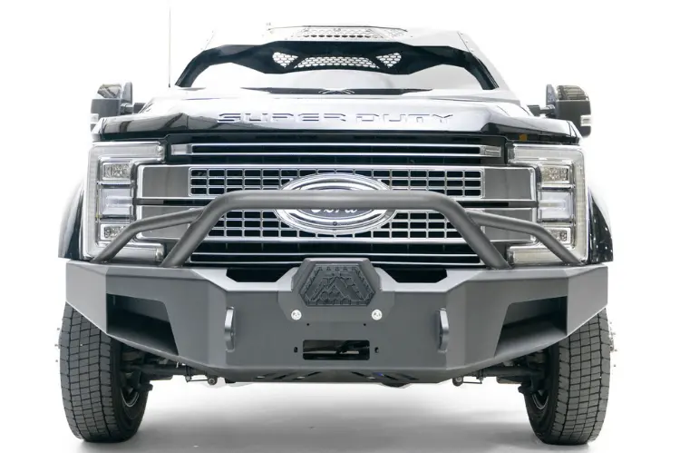 Fab Fours Fs17-A4262-1 Ford F450/F550 Superduty 2017-2022 Premium Front Bumper Winch Ready With Pre-Runner Guard 1