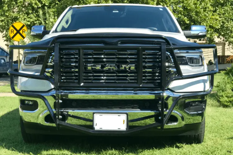 Thunder Struck Dodge Ram 1500 2019-2023 (New Body) Grille Guard Dld19-100Ca Compatible With Front  Parking Sensor And Camera 1