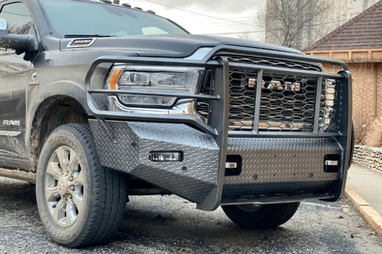 Thunder Struck Tread Elite Dodge Ram 2500/3500 2019-2024 Front Bumper Dhd19-200Paca Compatible With Front Park Assist Sensors And Camera 1