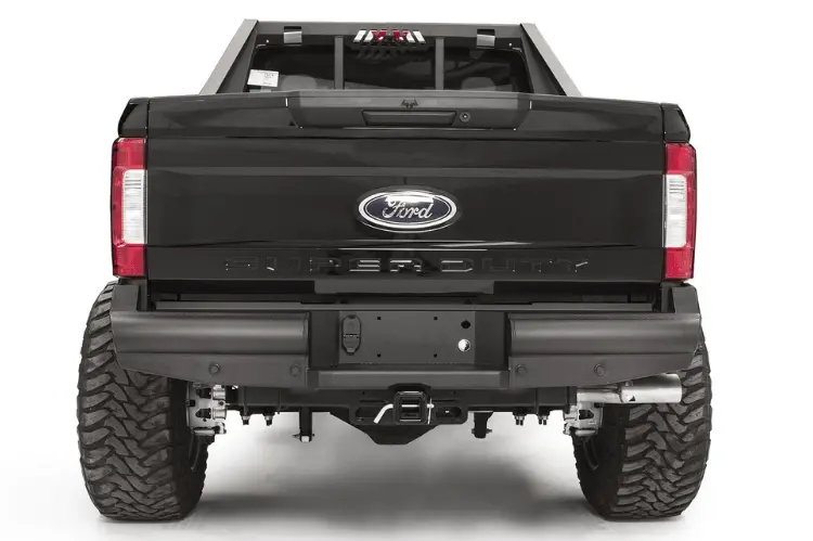 Fab Fours Black Steel Elite Rear Bumper 2017-2022 Ford F250/F350 Superduty Fs17-U4150-1 1
