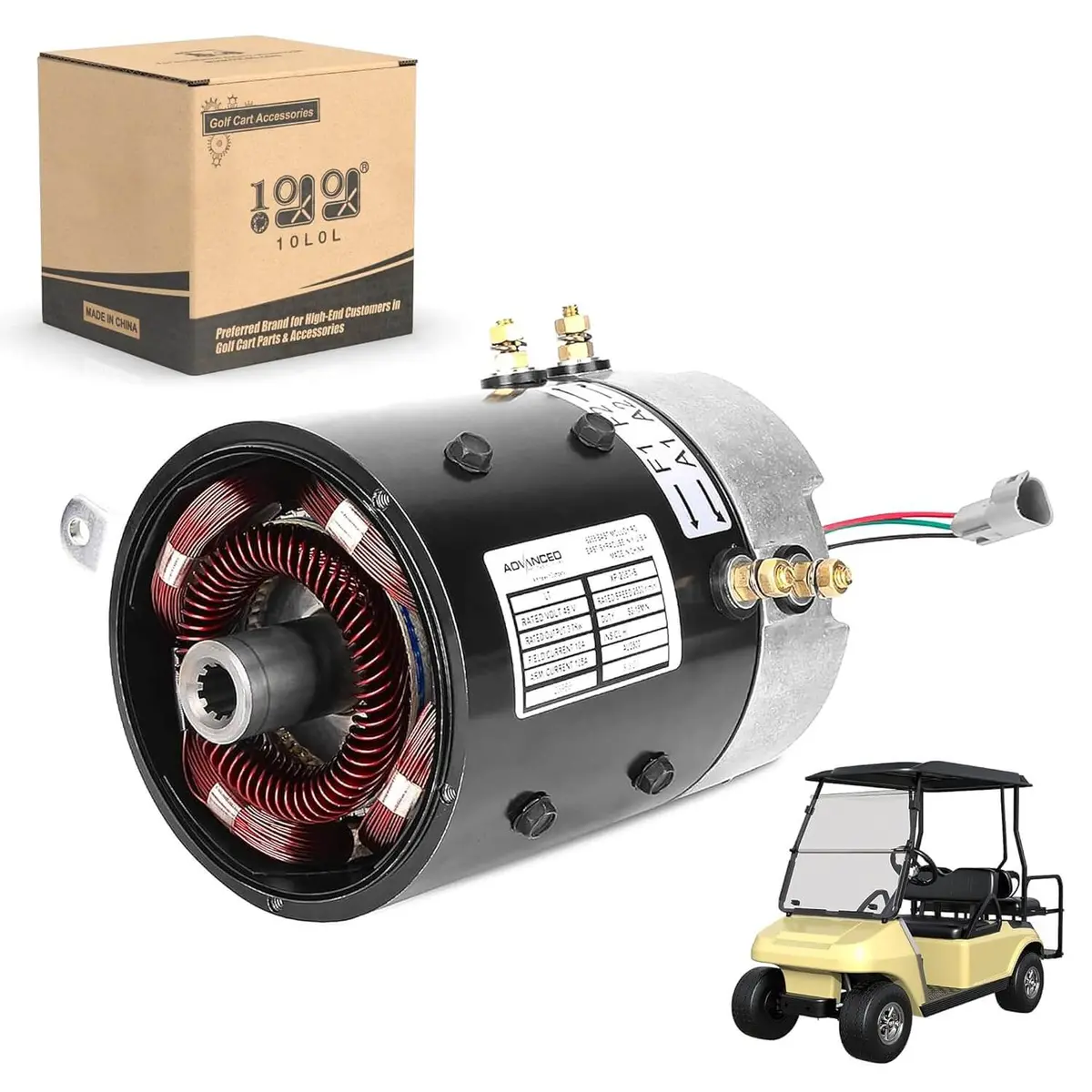 Golf Cart Kds Electric Motor Dc 48V 3.7Kw For Club Car Ds & Precedent 2001-Up - 10L0l 1