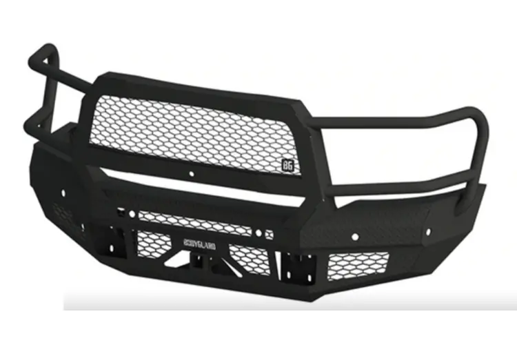Bodyguard Jer19bygmn Dodge Ram 2500/3500 2019-2026 Ft Extreme Front Bumper With Sensor Fog Light Cutouts Receiver Tube 1