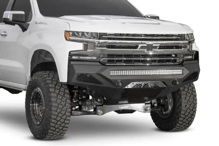 Add F441193030103 Chevy Silverado 1500 2019-2022 Stealth Fighter Front Bumper No Sensors 1