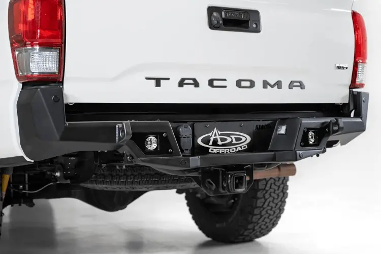 Add R681241280103 Toyota Tacoma 2016-2023 Stealth Fighter Rear Bumper With Sensor Cutouts 1