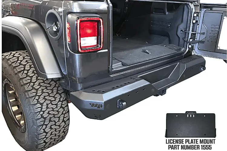 Warrior 6550 Jeep Wrangler Jl 2018-2022 Mod Series Rear Bumper 1