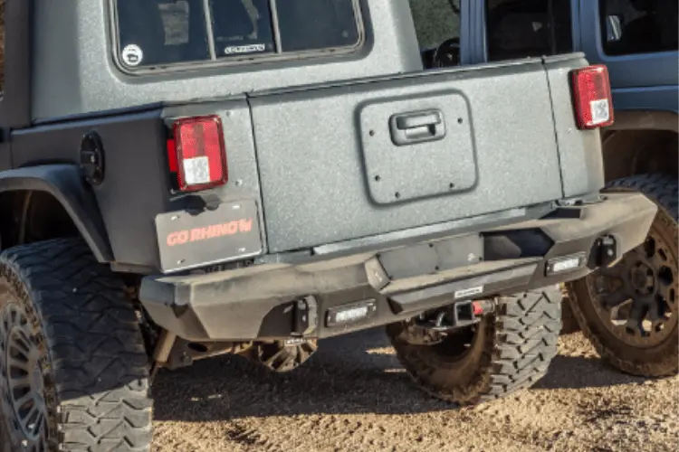 Go Rhino 27220T Jeep Wrangler Jk 2017-2019 Trailline Rear Bumper  Full 1