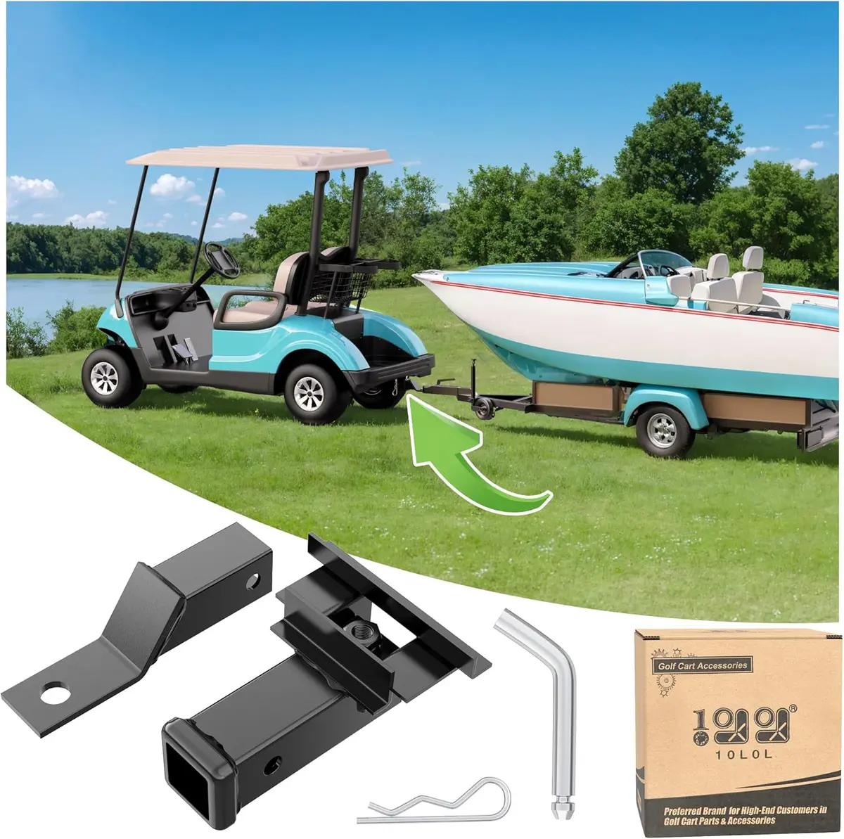 Golf Cart Bumper Hitch For Yamaha Drive2 2017-Up - 10L0l 1