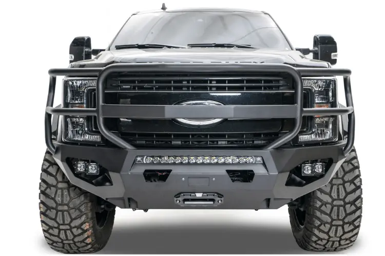 Fab Fours Fs17-X4160-1 Ford F250/F350 Superduty 2017-2022 Matrix Front Bumper Winch Ready Full Guard 1