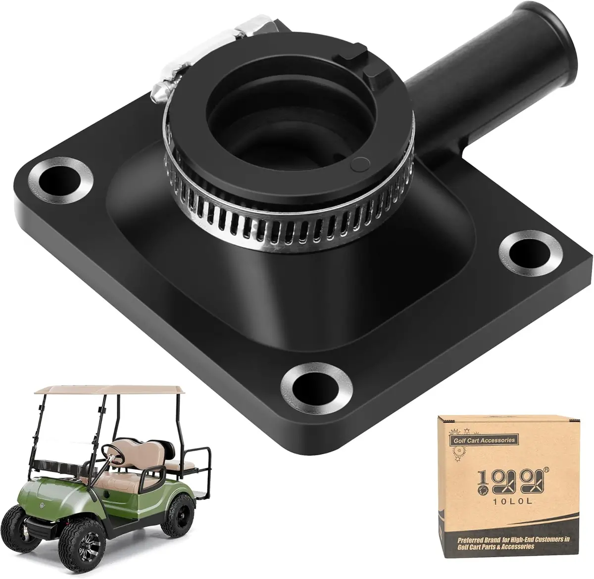 Golf Cart Carburetor Intake Manifold Boot For Yamaha G1 Gas 1983-1988 - 10L0l 1