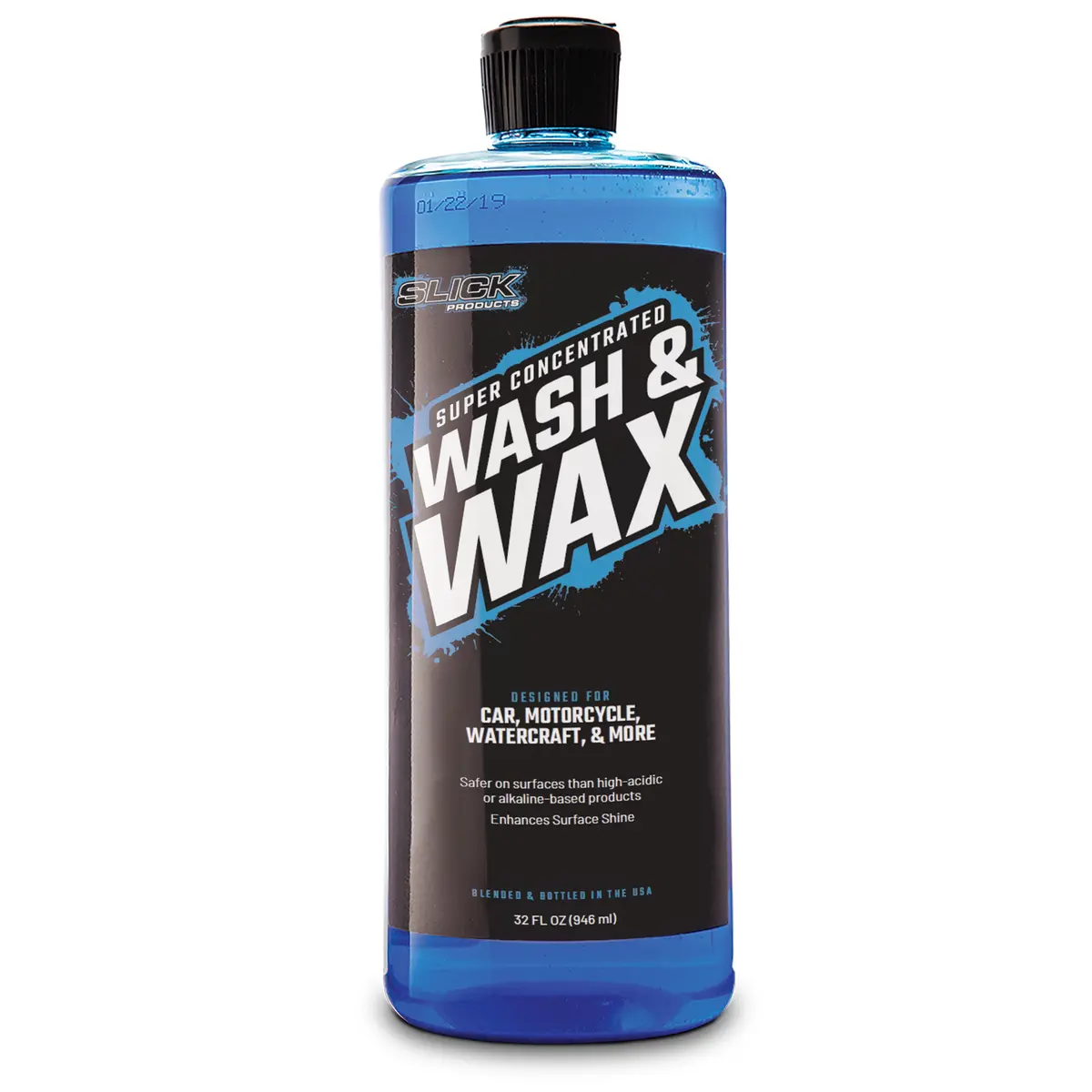 Slick Products Sp1001 Wash And Wax Foam Shampoo Cleaning Solution | For Car, Truck, Rv, Motorhome, & Boat | High-Gloss Luster | 32 Oz 1