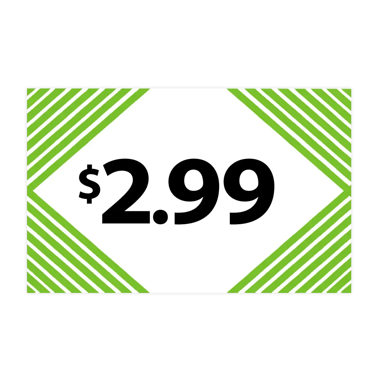 Merchandising Fixture - $2.99 Retail Tag 25 Per Pack 978340 1