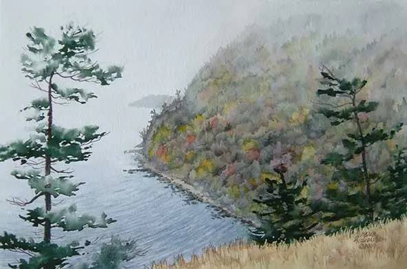 Superior Moment, 7 X 10", Watercolour Framed With Glass (Sold) 1