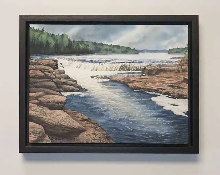 Below The Falls, 9 X 12", Watercolour On Panel (Sold) 2