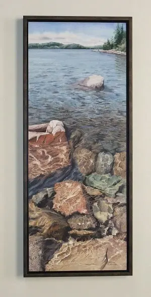 Clarity, Watercolour On Panel, 28 X 11" (Sold) 2
