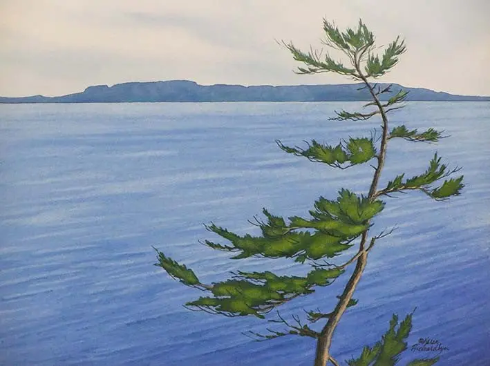 Where Giants Meet, Watercolour On Panel, 12 X 16" (Sold) 1