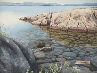 Crystal Clear, Watercolour On Panel, 12 X 16" (Sold) 1