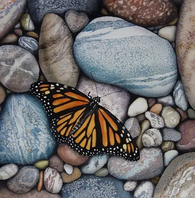 Superior Monarch, Watercolour On Panel, 12 X 12" (Sold) 1