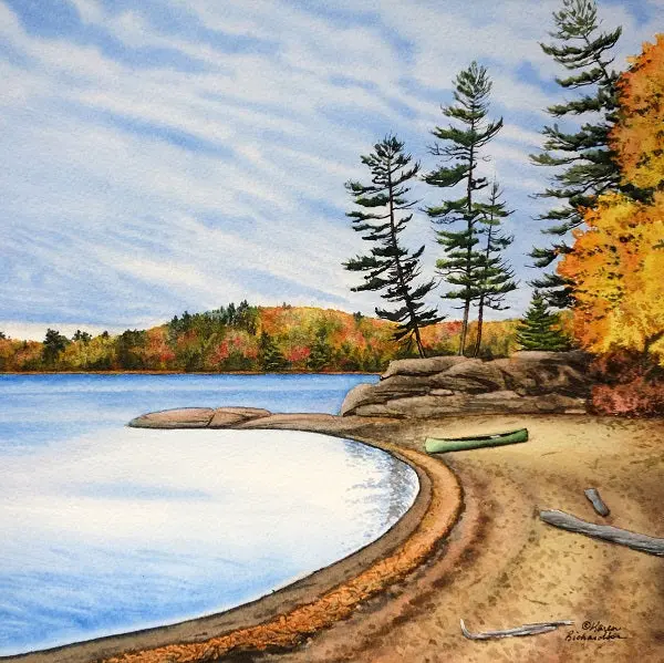 Discovery Awaits, Watercolour On Panel, 10 X 10" (Sold) 1