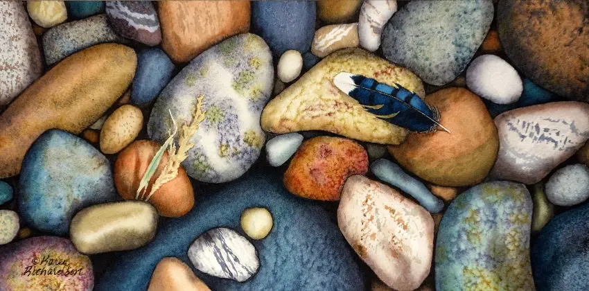 Light As A Feather, Watercolour On Panel, 6 X 12" (Sold) 1