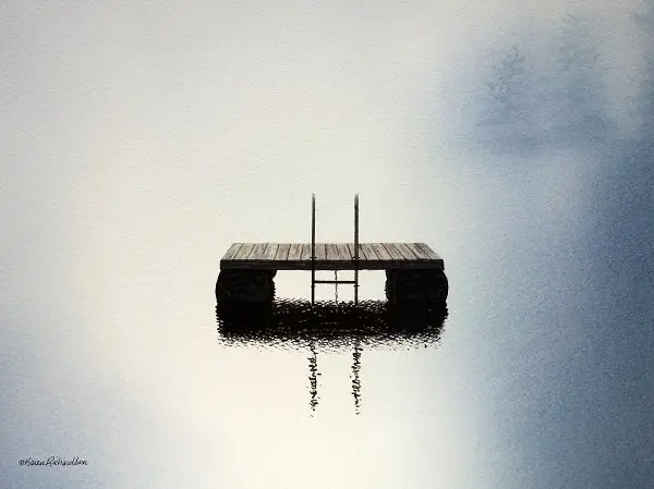 Misty Memories, Watercolour On Panel, 12 X 16" (Sold) 1