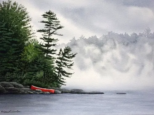 Mystified, Watercolour On Panel, 9 X 12" (Sold) 1