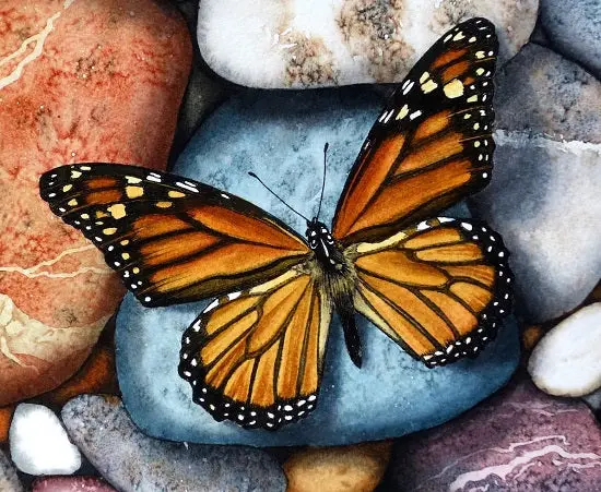 Sacred Spirit, Watercolour On Panel, 12 X 12" (Sold) 2
