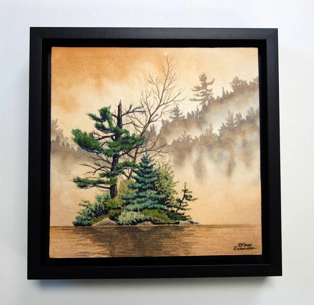 The Edge Of Time, Watercolour On Panel, 8 X 8" (Sold) 2