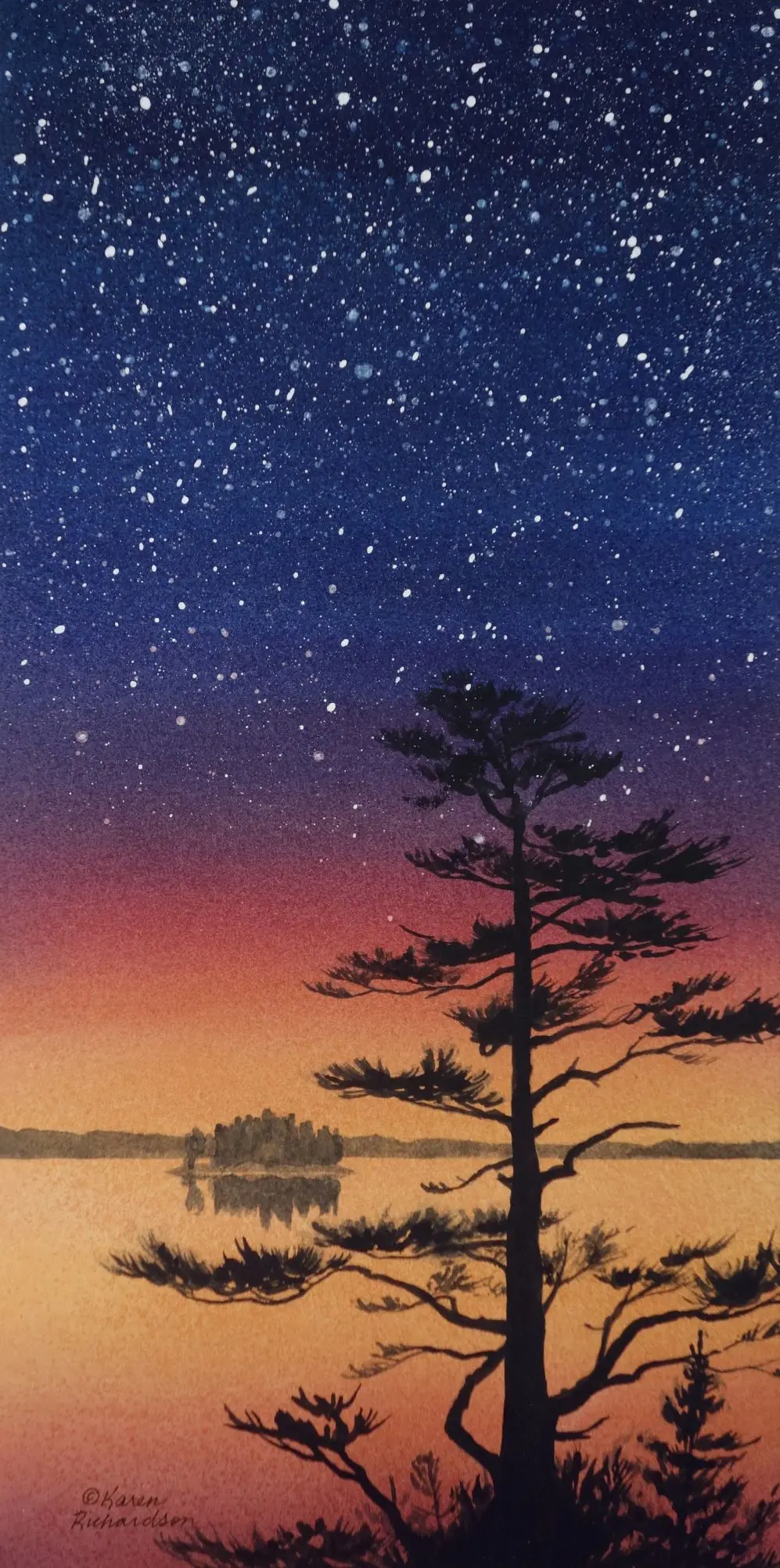 Almost Heaven, Watercolour On Panel, 12 X 6" (Sold) 1