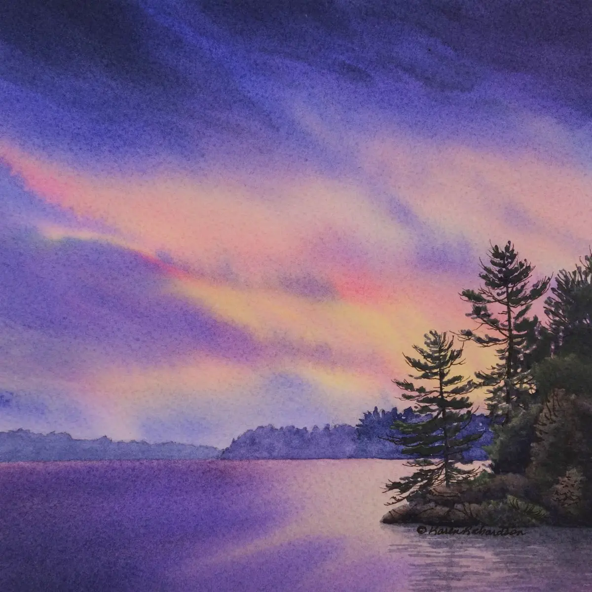 The Place I Belong, Watercolour On Panel, 8 X 8" (Sold) 1