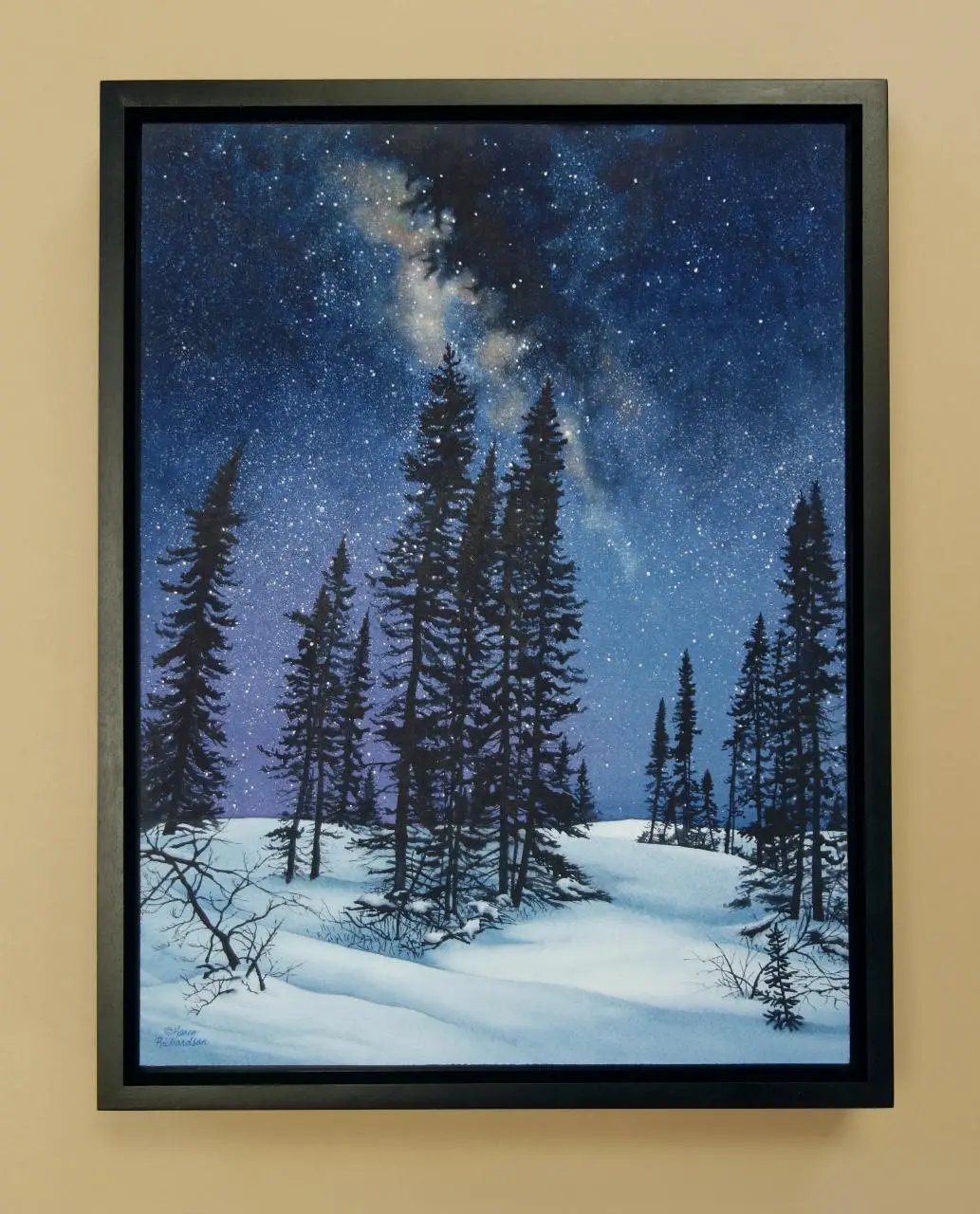 Land Of A Million Stars, Watercolour On Panel, 16 X 12" (Sold) 2