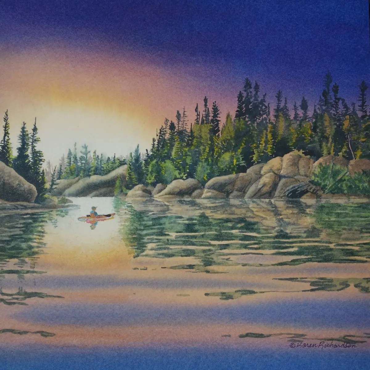One Last Look, Watercolour On Panel, 8 X 8" (Sold) 1
