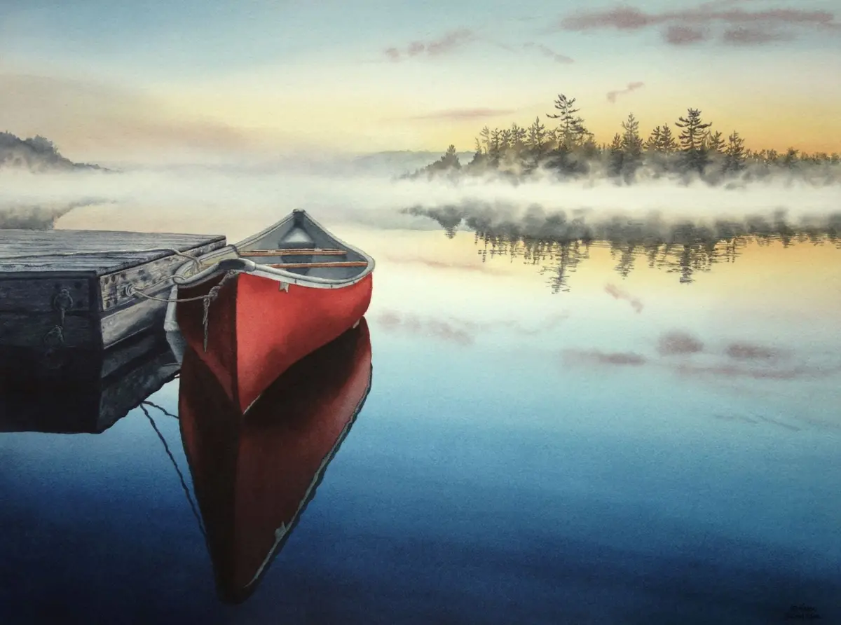 Spirit Of The North, Watercolour On Panel, 18 X 24" (Sold) 1