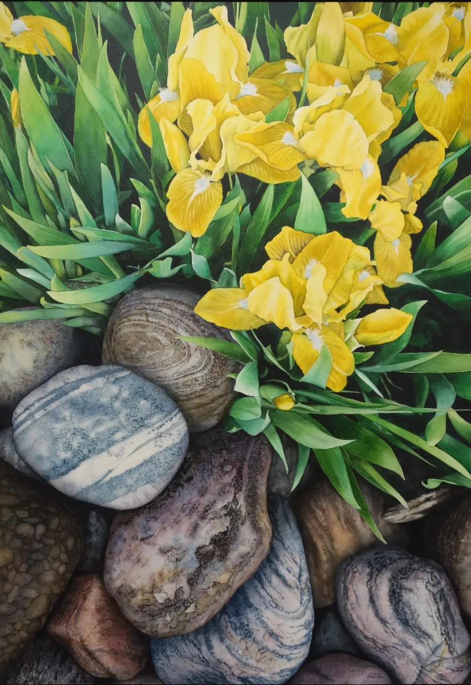Where Garden Meets Rock, Watercolour On Panel, 40 X 28" (Sold) 1