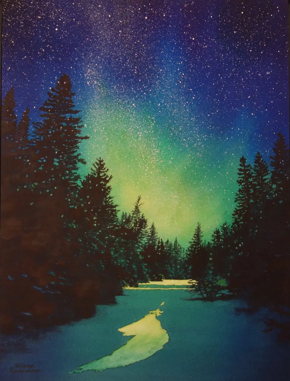 A Night To Remember, Watercolour On Panel, 16 X 12" (Sold) 1
