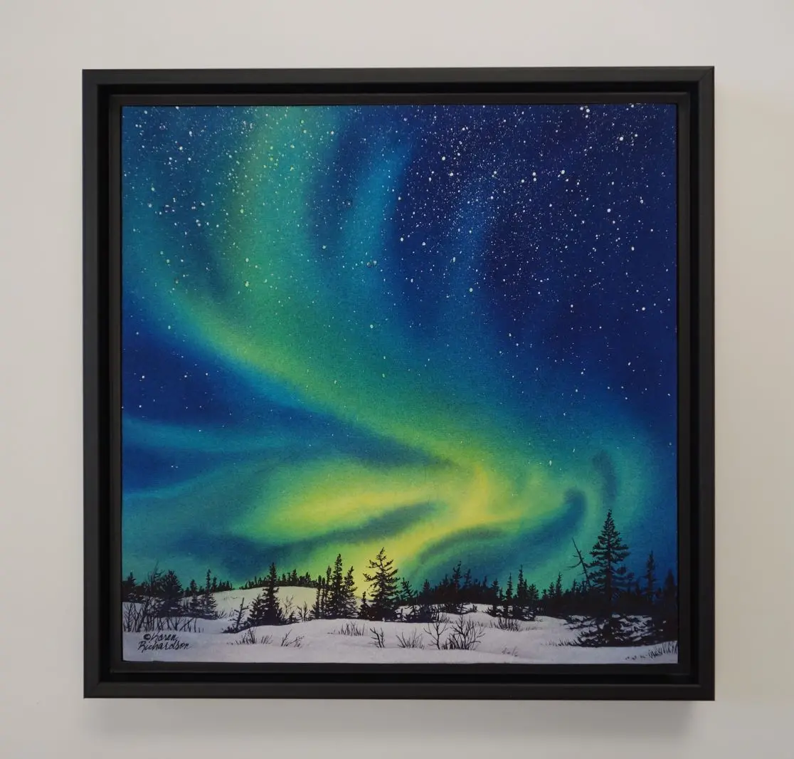Northern Majesty, Watercolour On Panel, 10 X 10" (Sold) 2