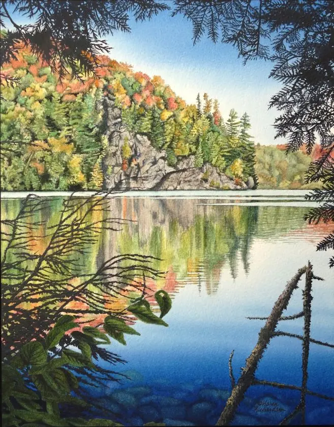 Shining Shores, Watercolour On Panel, 14 X 11" (Sold) 1