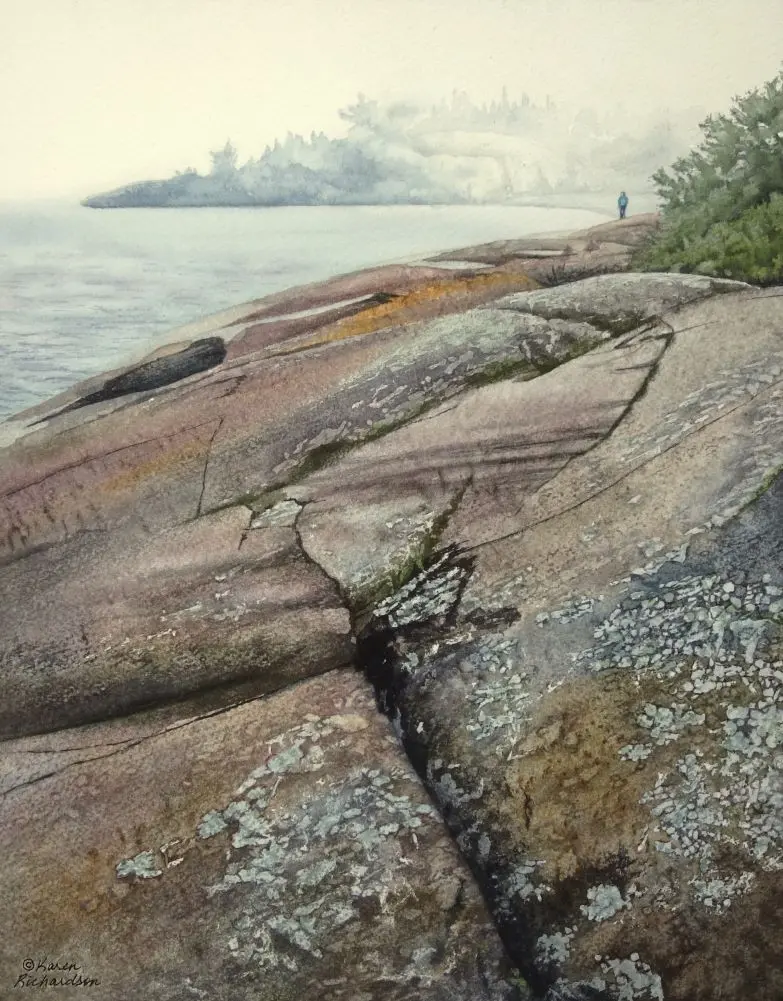 Superior Solace, Watercolour On Panel, 14 X 11" (Sold) 1