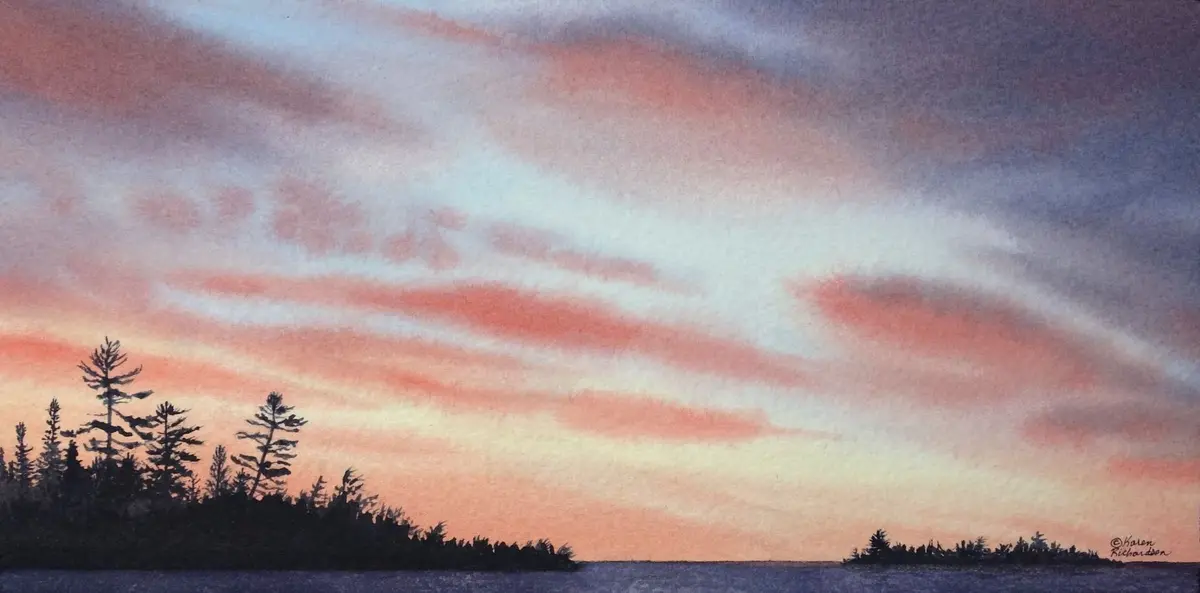 The Wonder Of It All, Watercolour On Panel, 6 X 12" 1
