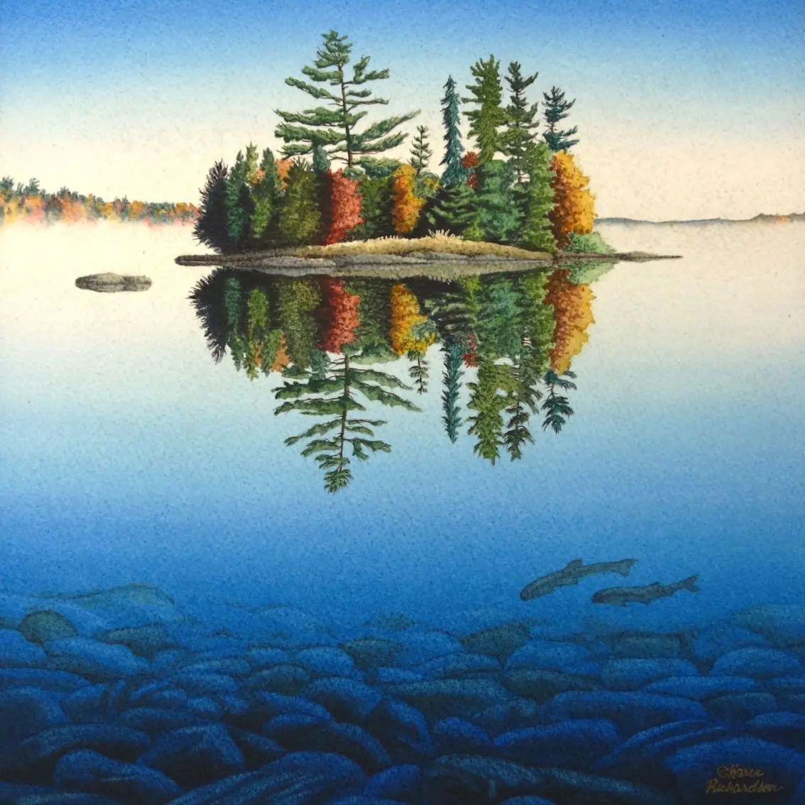 When Time Stood Still, Watercolour On Panel, 12 X 12" (Sold) 1