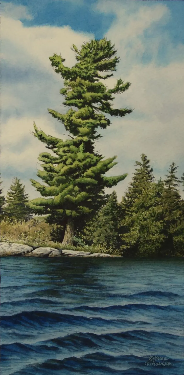 Wind And Waves, Watercolour On Panel, 12 X 6" (Sold) 1