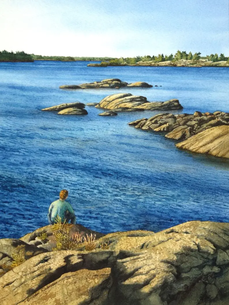 A Place To Dream, Watercolour On Panel, 12 X 9" (Sold) 1