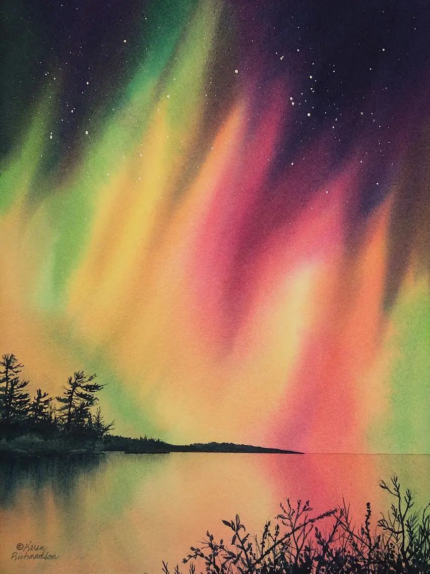 Evening Magic, Watercolour On Panel, 12 X 9" (Sold) 1