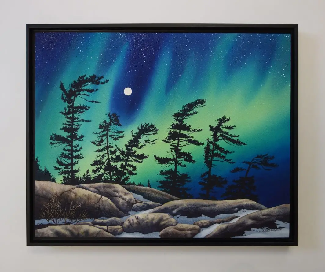 Royalty On The Ridge, Watercolour On Panel, 16 X 20" (Sold) 2