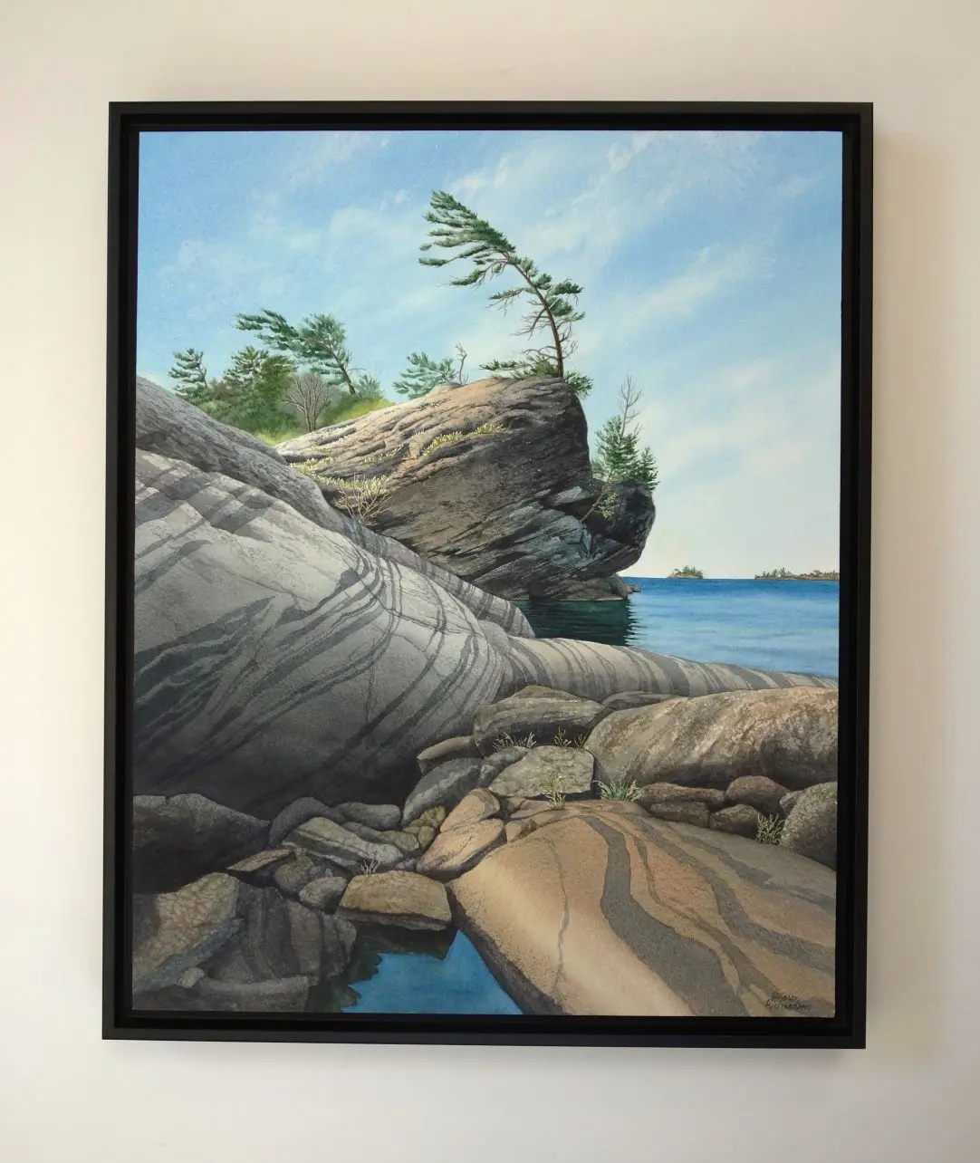 The Windy Shore, Watercolour On Panel, 20 X 16" (Sold) 2