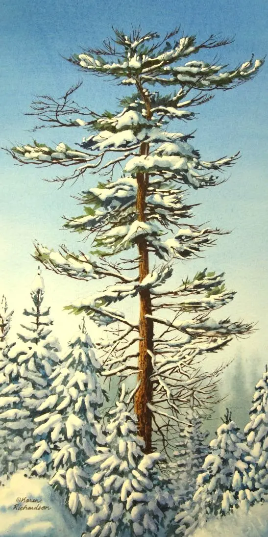 A Winter Wonder, Watercolour On Panel, 12 X 6" (Sold) 1