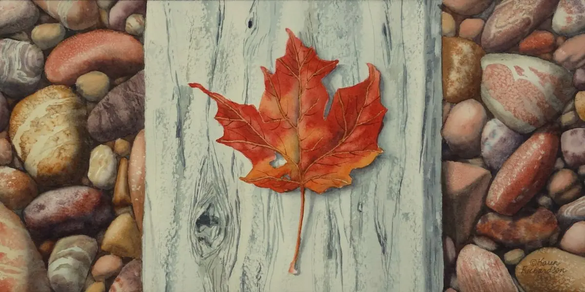 Canada Rocks! #2, Watercolour On Panel, 6 X 12" (Sold) 1